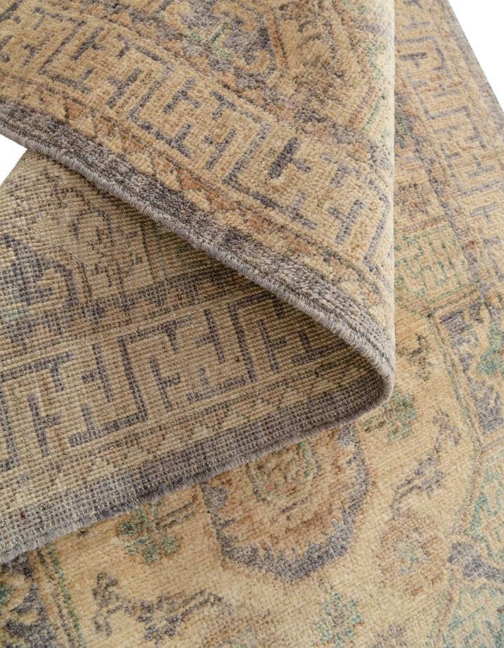 Detail image of 2' 11 x 12' 10  Hand Knotted Oushak Wool Runner Rug