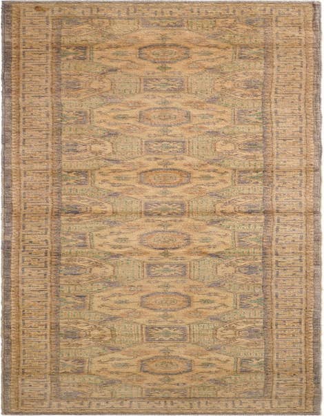 Detail image of 2' 11 x 12' 10 Hand Knotted Oushak Wool Runner Rug