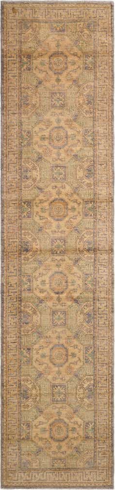 2' 11 x 12' 10 Hand Knotted Oushak Wool Runner Rug