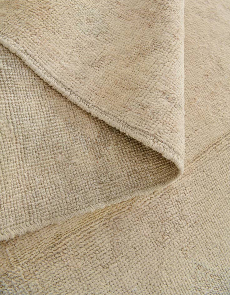 Detail image of 2' 11 x 9' 8  Hand Knotted Oushak Wool Runner Rug