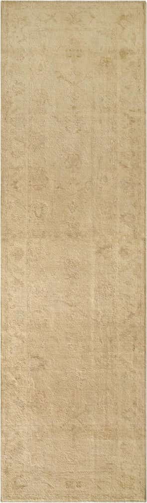 2' 11 x 9' 8 Hand Knotted Oushak Wool Runner Rug