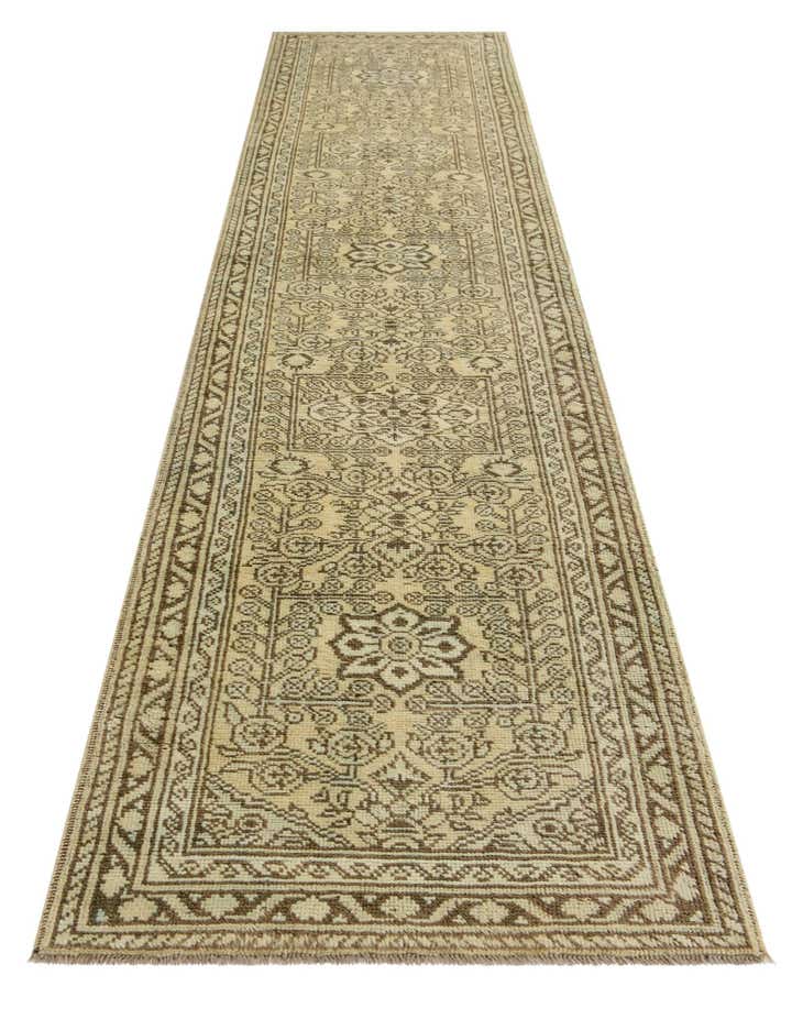 2' 11 x 13' Hand Knotted Oushak Wool Runner Rug