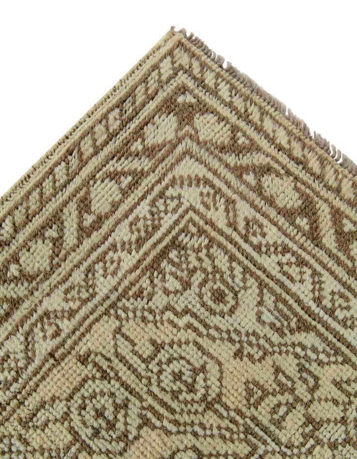Detail image of 2' 11 x 13'  Hand Knotted Oushak Wool Runner Rug