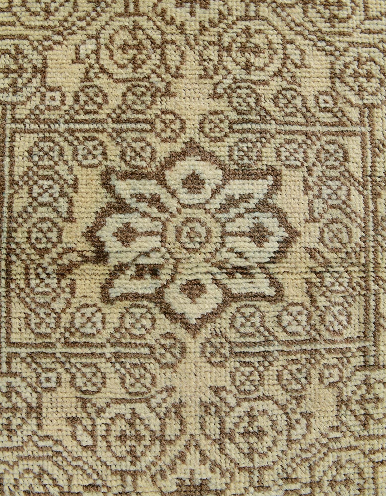2' 11 x 13' Hand Knotted Oushak Wool Runner Rug