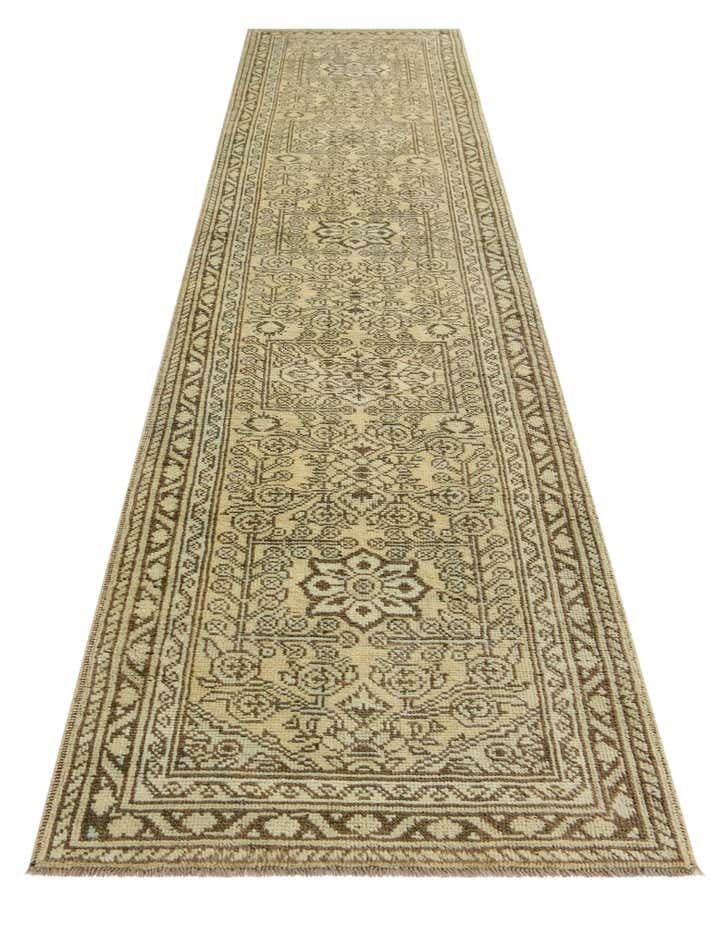 2' 11 x 13' Hand Knotted Oushak Wool Runner Rug