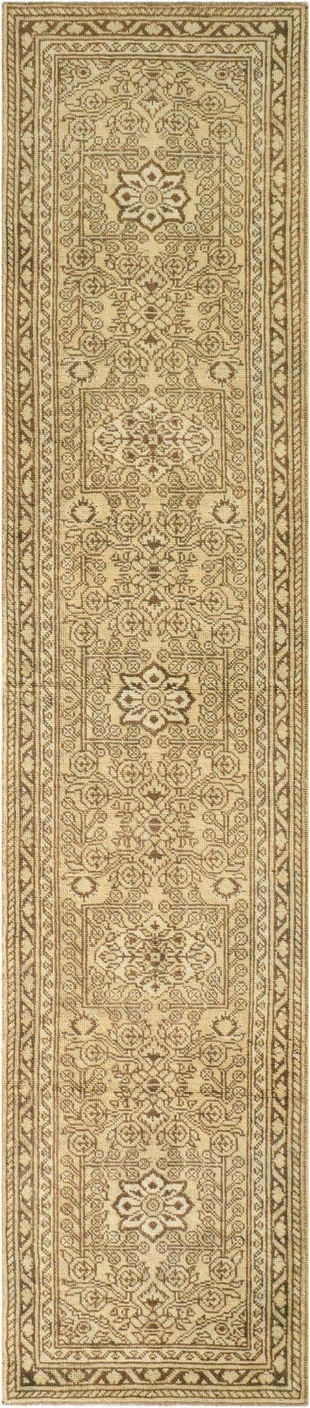 2' 11 x 13' Hand Knotted Oushak Wool Runner Rug