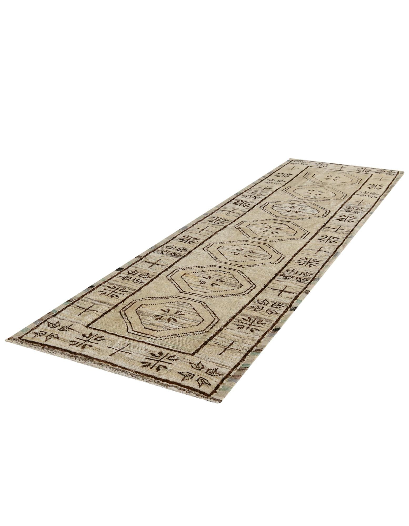2' 9 x 10' 4 Hand Knotted Oushak Wool Runner Rug