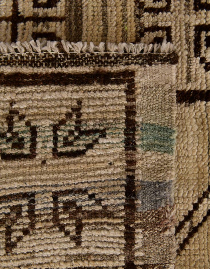 Detail image of 2' 9 x 10' 4 Hand Knotted Oushak Wool Runner Rug