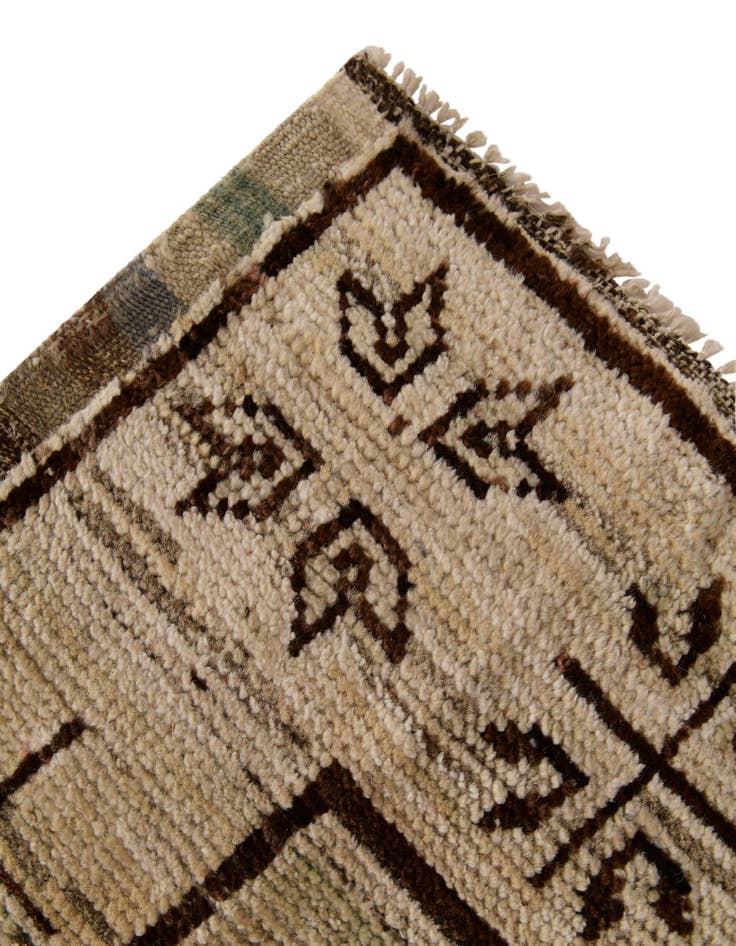 Detail image of 2' 9 x 10' 4  Hand Knotted Oushak Wool Runner Rug