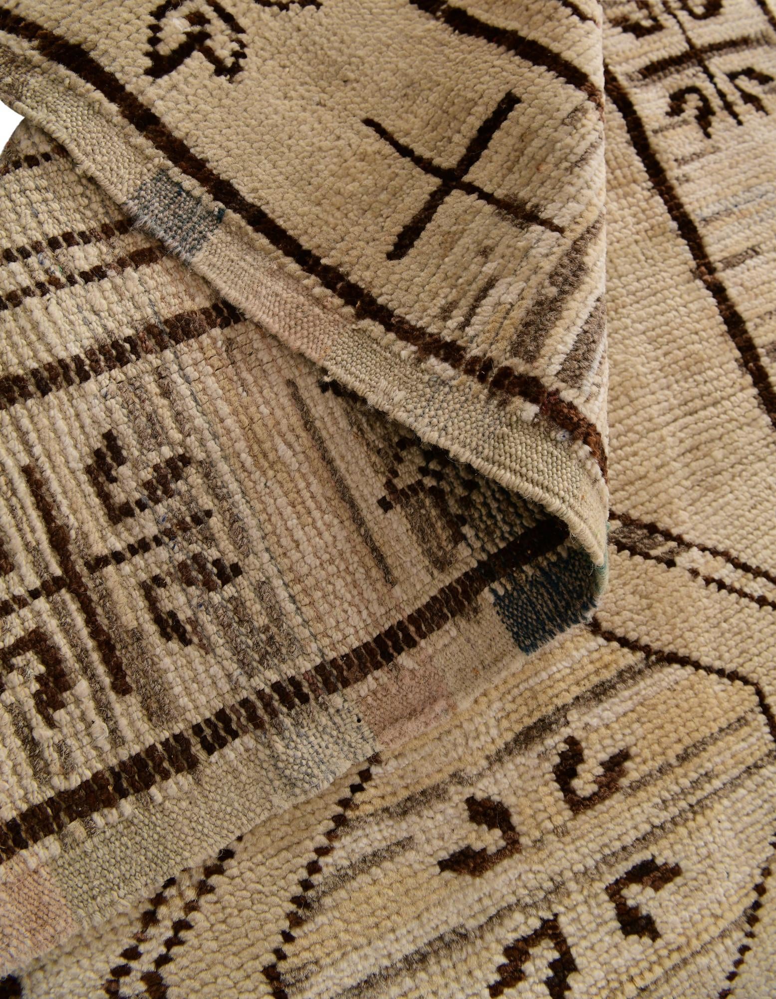 2' 9 x 10' 4 Hand Knotted Oushak Wool Runner Rug