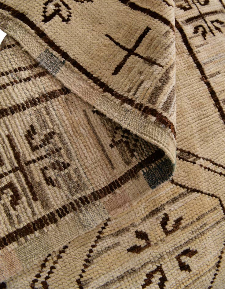 Detail image of 2' 9 x 10' 4  Hand Knotted Oushak Wool Runner Rug