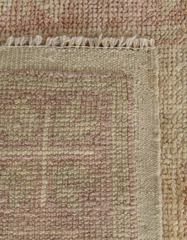 Detail image of 2' 10 x 8' 5 Hand Knotted Oushak Wool Runner Rug