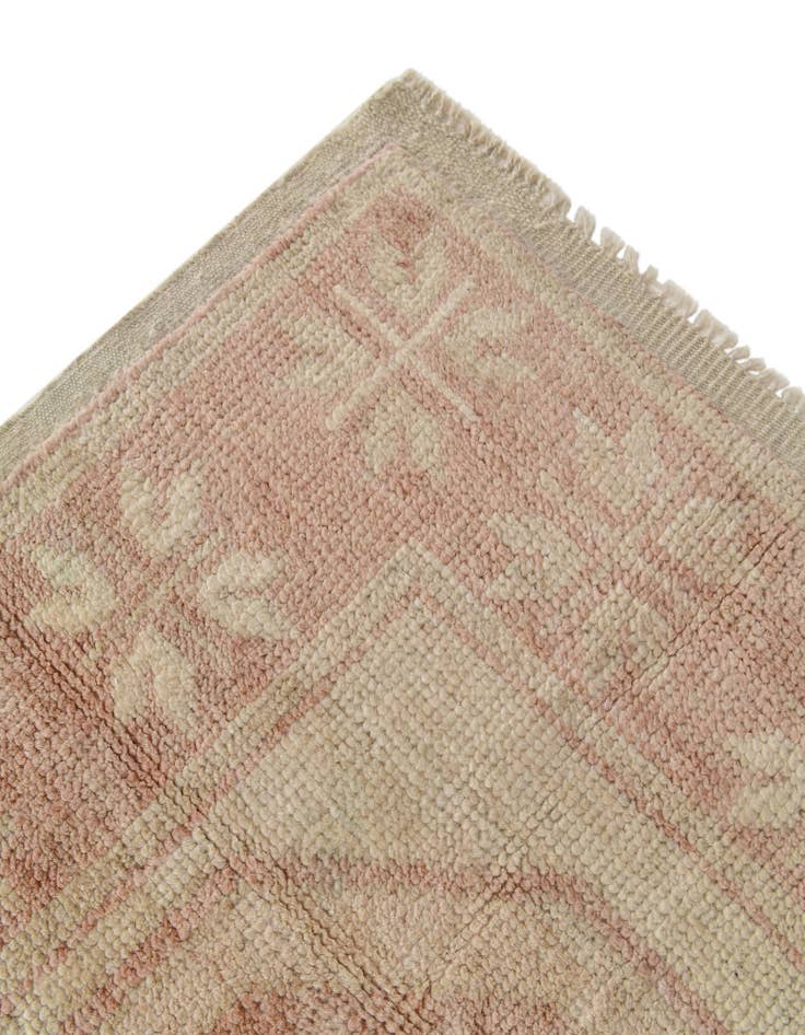 Detail image of 2' 10 x 8' 5  Hand Knotted Oushak Wool Runner Rug