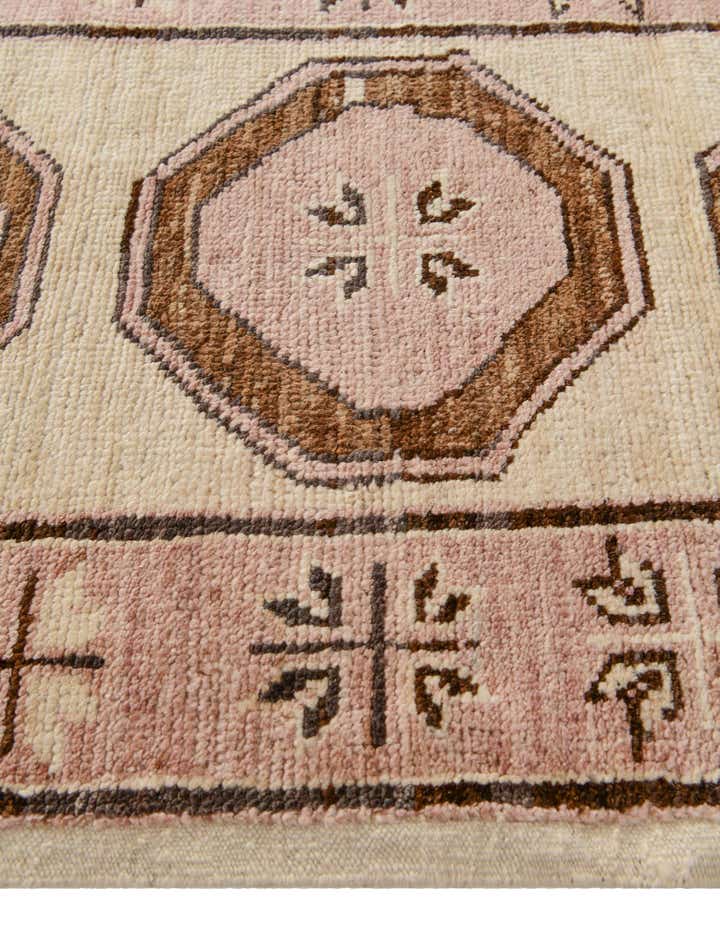 2' 9 x 9' 2 Hand Knotted Oushak Wool Runner Rug