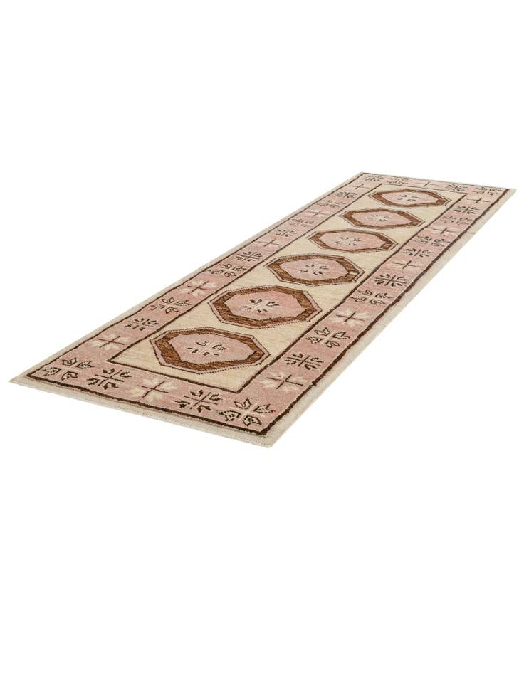 Detail image of 2' 9 x 9' 2 Hand Knotted Oushak Wool Runner Rug