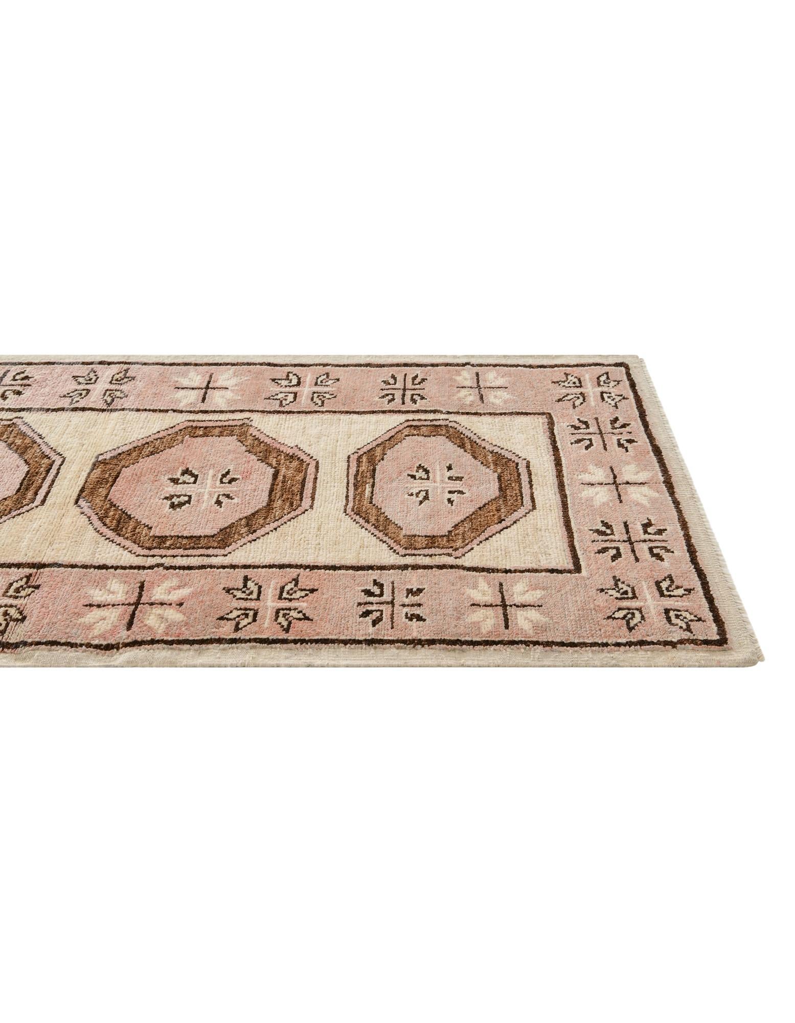 2' 9 x 9' 2 Hand Knotted Oushak Wool Runner Rug
