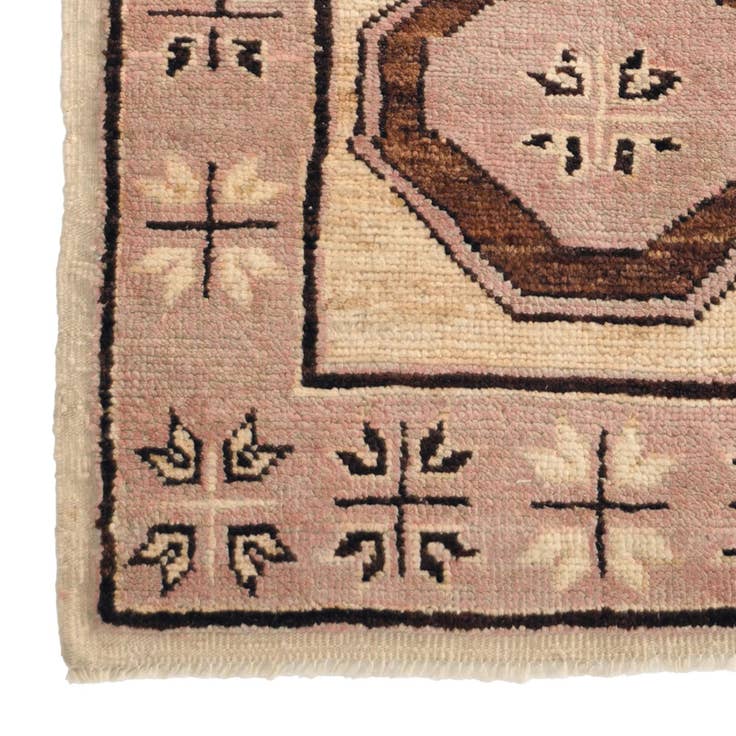 Detail image of 2' 9 x 9' 2 Hand Knotted Oushak Wool Runner Rug