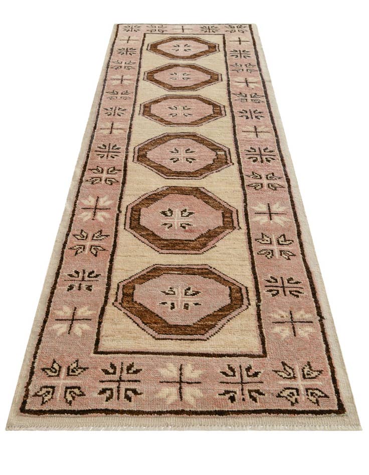 Detail image of 2' 9 x 9' 2  Hand Knotted Oushak Wool Runner Rug