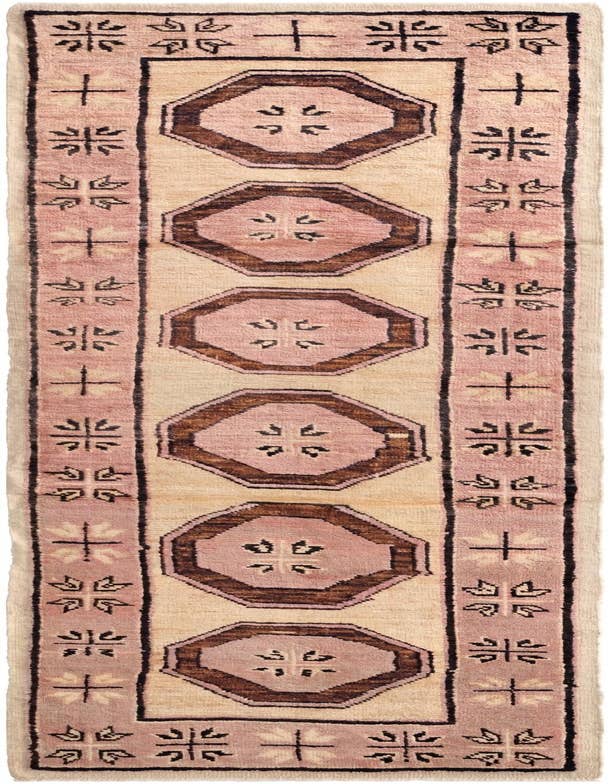 Detail image of 2' 9 x 9' 2 Hand Knotted Oushak Wool Runner Rug