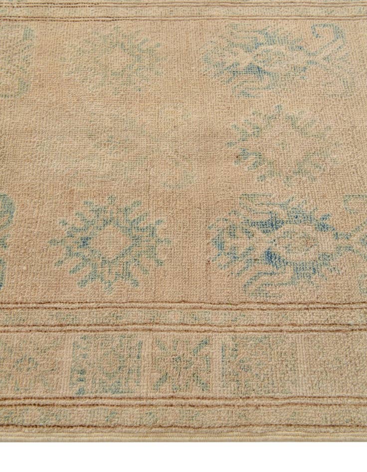 Detail image of 2' 6 x 9' 4  Hand Knotted Oushak Wool Runner Rug