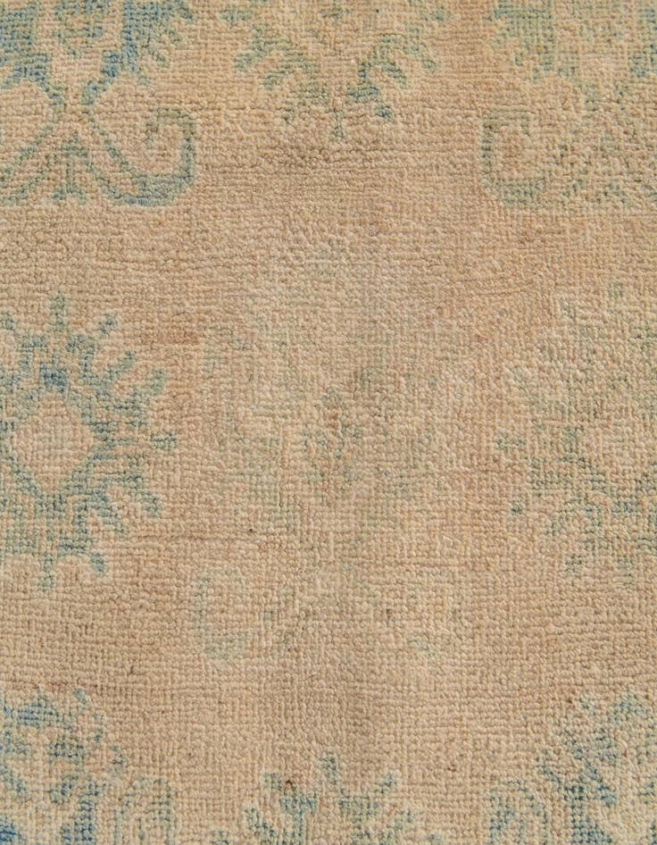 Detail image of 2' 6 x 9' 4 Hand Knotted Oushak Wool Runner Rug