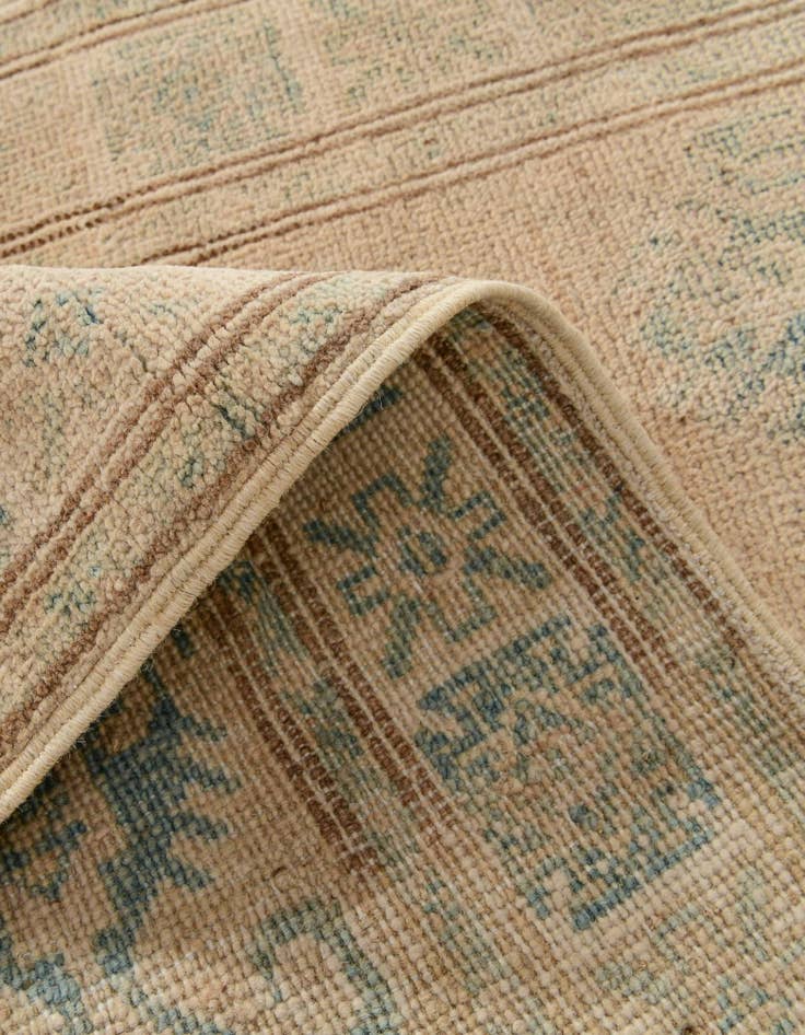 Detail image of 2' 6 x 9' 4  Hand Knotted Oushak Wool Runner Rug