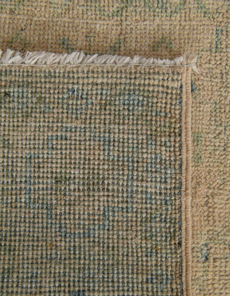Detail image of 1' 11 x 5' 11  Hand Knotted Oushak Wool Runner Rug