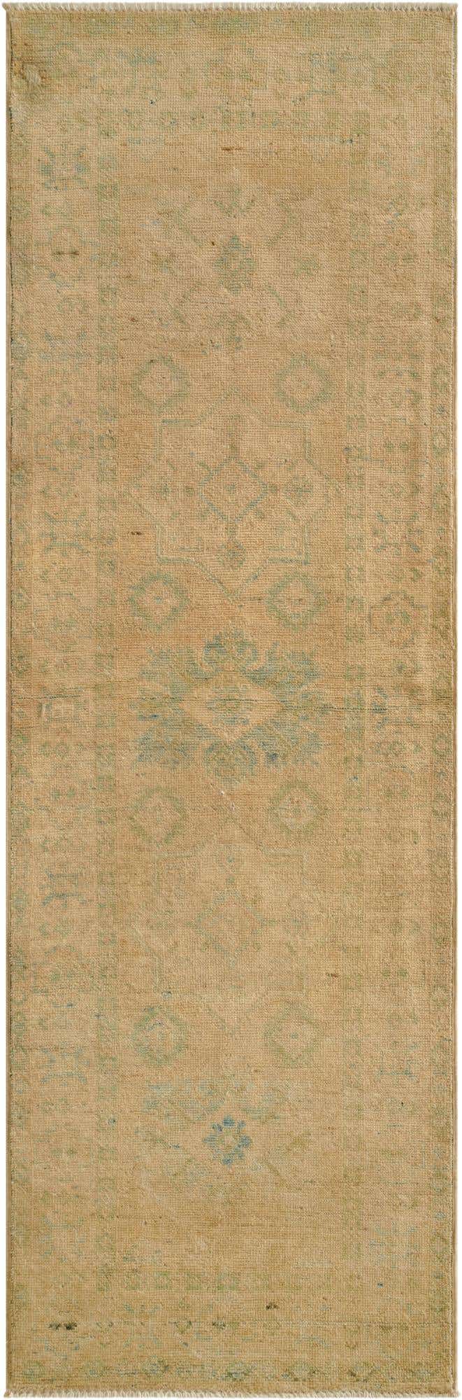 1' 11 x 5' 11 Hand Knotted Oushak Wool Runner Rug