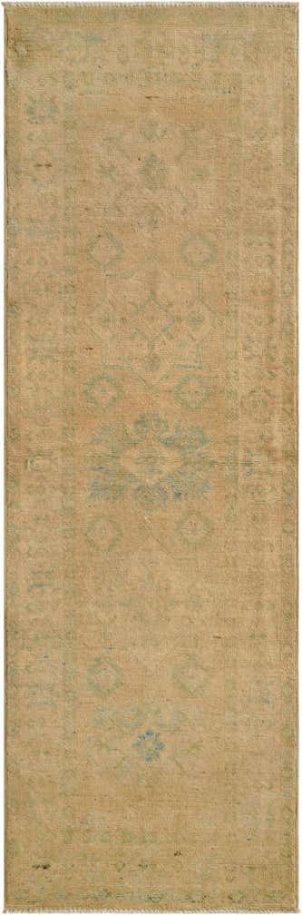 1' 11 x 5' 11 Hand Knotted Oushak Wool Runner Rug
