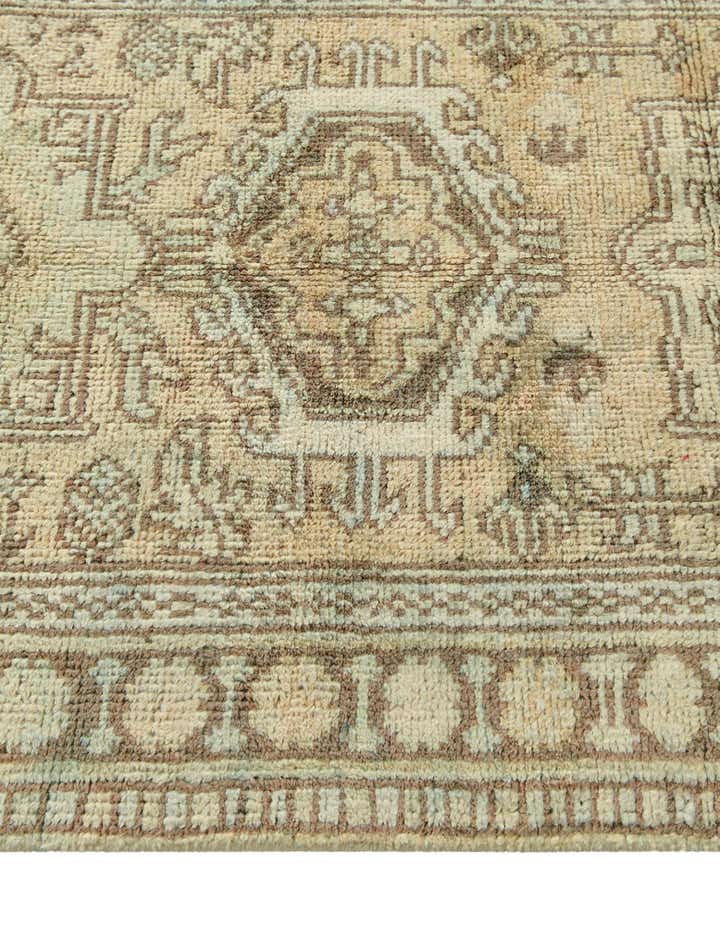 2' 6 x 9' 6 Hand Knotted Oushak Wool Runner Rug