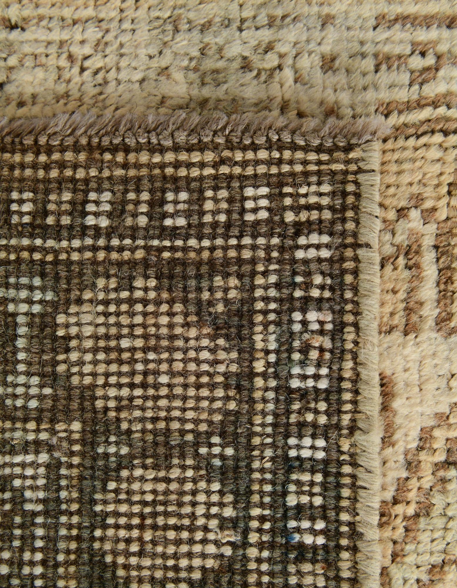2' 6 x 9' 6 Hand Knotted Oushak Wool Runner Rug