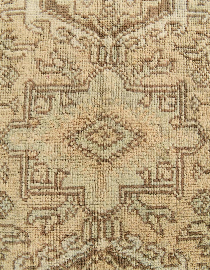Detail image of 2' 6 x 9' 6  Hand Knotted Oushak Wool Runner Rug