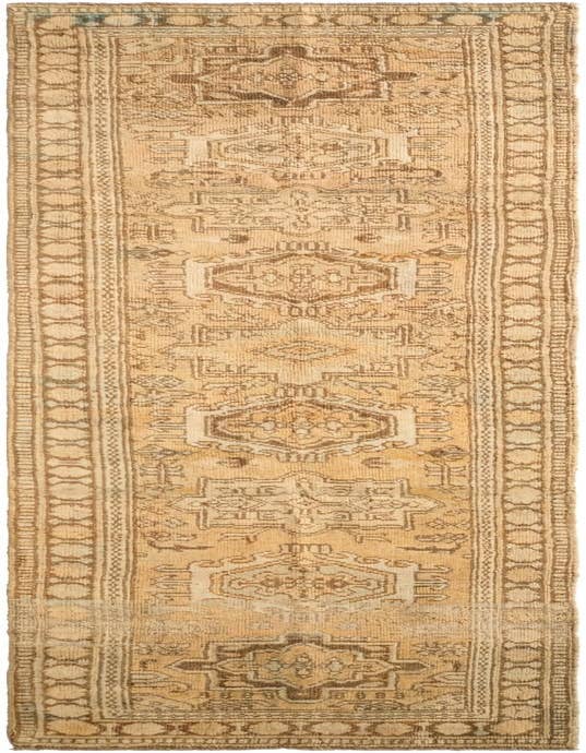 Detail image of 2' 6 x 9' 6 Hand Knotted Oushak Wool Runner Rug