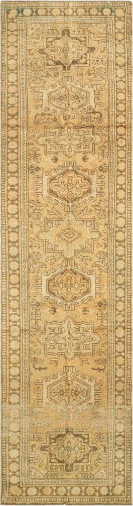 2' 6 x 9' 6 Hand Knotted Oushak Wool Runner Rug