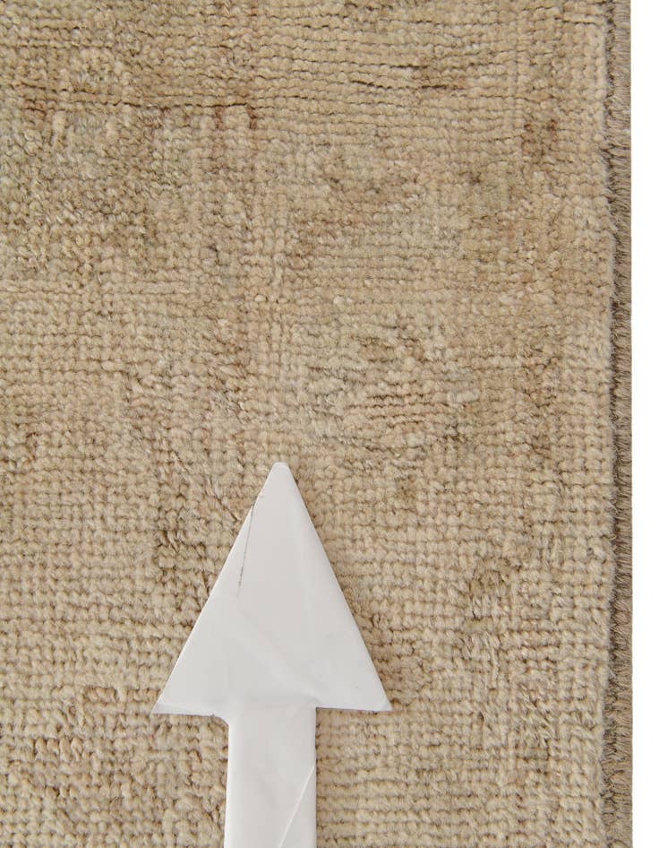 Detail image of 2' 9 x 12' 11  Hand Knotted Oushak Wool Runner Rug