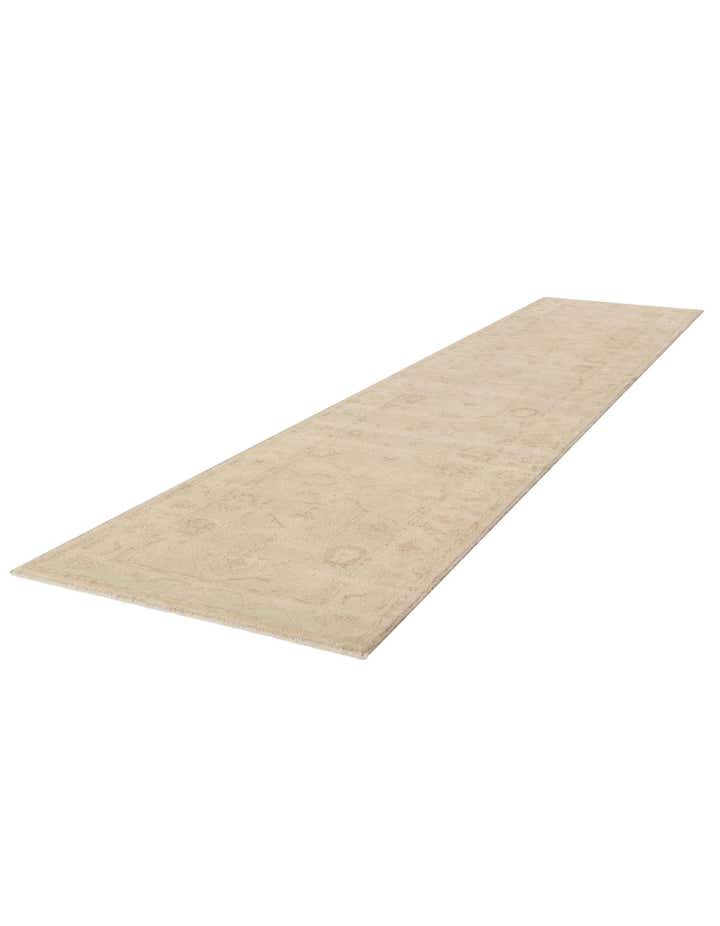 2' 9 x 12' 11 Hand Knotted Oushak Wool Runner Rug