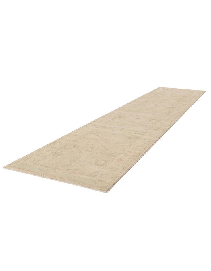 Detail image of 2' 9 x 12' 11 Hand Knotted Oushak Wool Runner Rug