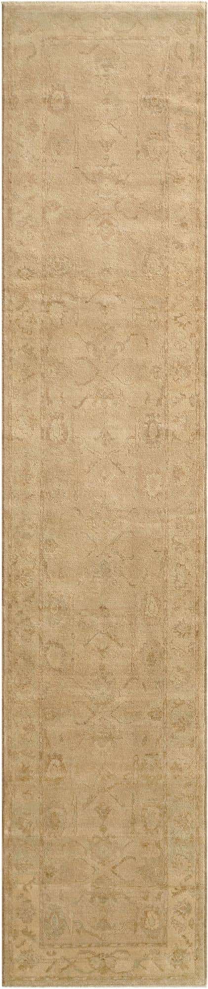 2' 9 x 12' 11 Hand Knotted Oushak Wool Runner Rug