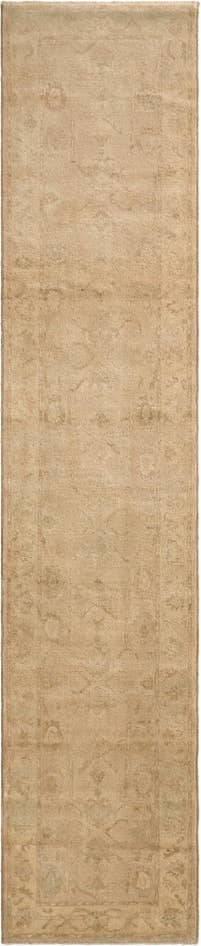 Detail image of 2' 9 x 12' 11 Hand Knotted Oushak Wool Runner Rug