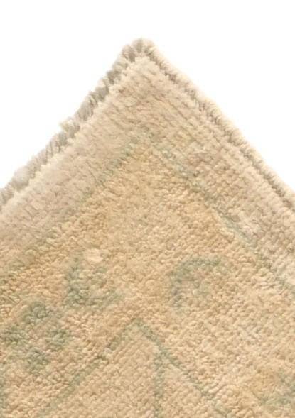 Detail image of 2' 8 x 13' 1 Hand Knotted Oushak Wool Runner Rug
