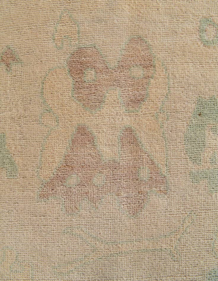 Detail image of 2' 8 x 13' 1 Hand Knotted Oushak Wool Runner Rug