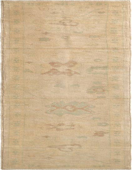 Detail image of 2' 8 x 13' 1 Hand Knotted Oushak Wool Runner Rug