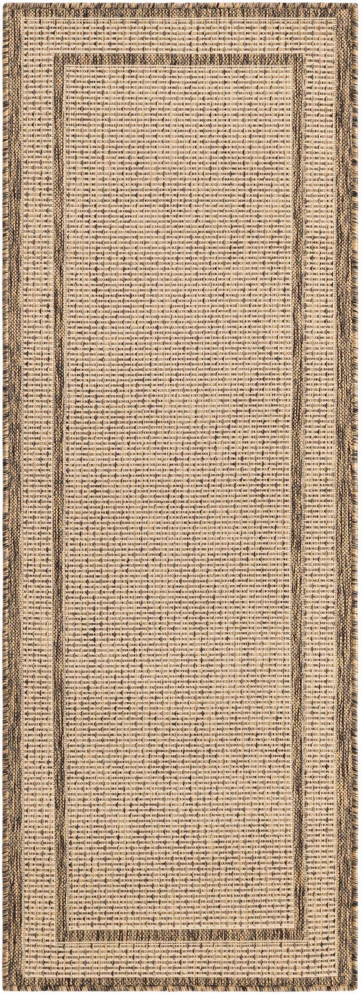 2' 2 x 6' Easy-Clean Border Indoor / Outdoor Runner Rug