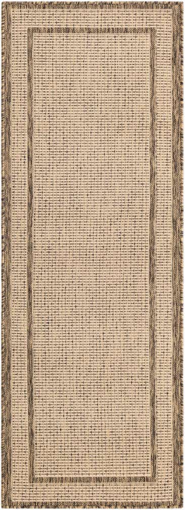 2' 2 x 6' Easy-Clean Border Indoor / Outdoor Runner Rug