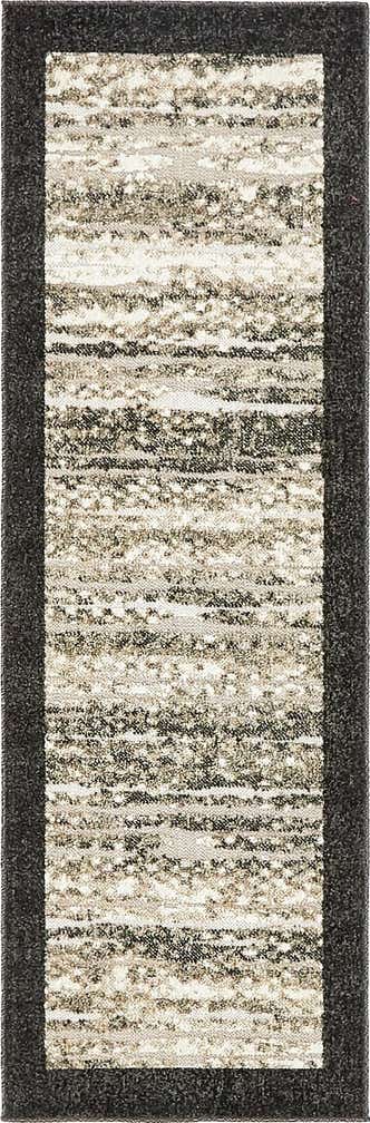 2' x 6' Easy-Clean Border Indoor / Outdoor Runner Rug