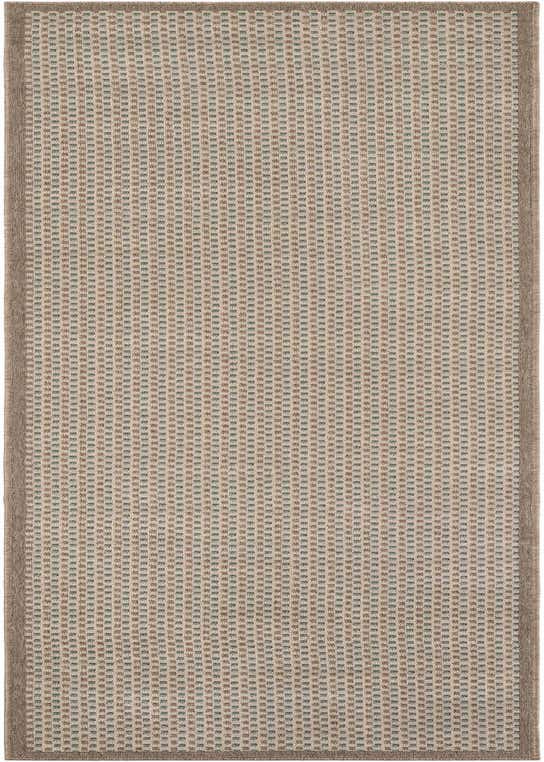 2' 7 x 10' Easy-Clean Border Indoor / Outdoor Runner Rug