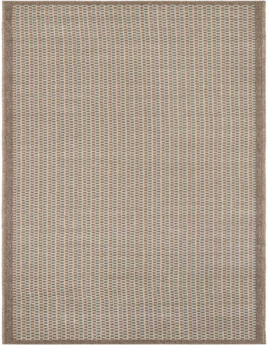 2' 7 x 10' Easy-Clean Border Indoor / Outdoor Runner Rug