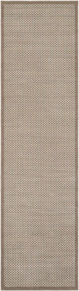 Detail image of 2' 7 x 10' Easy-Clean Border Indoor / Outdoor Runner Rug