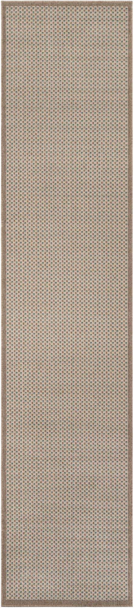 2' 7 x 12' Easy-Clean Border Indoor / Outdoor Runner Rug