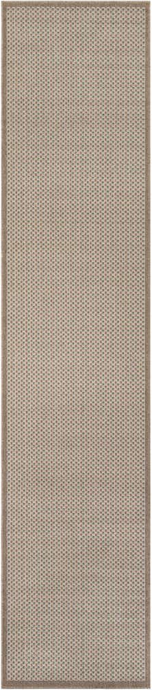 2' 7 x 12' Easy-Clean Border Indoor / Outdoor Runner Rug